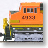 GE C44-9W BNSF Heritage II #4933 (Orange/Dark Green/Logo) (Model Train)