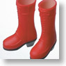 27cm Short Boots for Female (Red) (Fashion Doll)