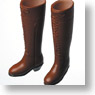 27cm Long Boots for Female (Brown) (Fashion Doll)