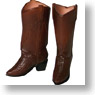27cm Western Boots for Female (Brown) (Fashion Doll)