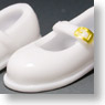 27cm Strap Shoes for Female (White) (Fashion Doll)