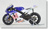 YAMAHA YZR-M1 FIAT YAMAHA TEAM ＃46 V.ロッシ モトGP インディアナポリス 2008 ウェザリング仕様 (ミニカー)