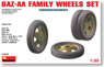 GAZ-AA Family Wheels Set (Plastic model)