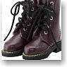 Men`s 12in 5 Hole Boots (Dark Red) (Fashion Doll)
