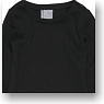 50cm 長袖Tシャツ (ブラック) (ドール)
