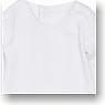 50cm Long Sleeve T-shirt (White) (Fashion Doll)