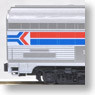 Amtrak Phase I Passenger Car Set (Silver/Blue Belt/Red Belt) (4-Car Set) (Model Train)
