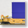 Gunderson MAXI-I Double Stack Car TTX #750764 w/40ft. Container (APL, Blue) (5-Car Set) (Model Train)