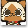 Monster Hunter Barely Airou Village Rubber Key Chain (Nyaito) (Anime Toy)