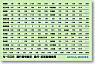 Train Code Number Display Sticker for Express/Suburban Trains (for Series 113/115/165 etc.) (Model Train)