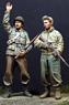 WWII US Infantry Set (2 Figures, 4 Heads included) (Plastic model)