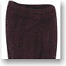 PNS Lace Knit Tights (Bordeaux) (Fashion Doll)