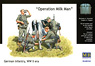 German 4 Infantrymans + 2 Milk Cows & Goat Milking Scene (Plastic model)