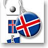 Flags of the World Strap 20 (Iceland) (Anime Toy)