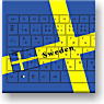 世界の国旗 キーボードF (スウェーデン) (キャラクターグッズ)