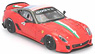 フェラーリ 599XX 2010年 ホームステッド マイアミ (メタリックレッド/No.4) (ミニカー)