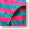 縞パン 1/1 リアルバージョン ビキニショーツ (ピンク+青みどり) (ドール)
