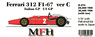フェラーリ 312F1-67 Ver.C (レジン・メタルキット)