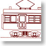 国鉄 モハ72 686～718 (鋼製屋根車) ボディキット (組み立てキット) (鉄道模型)