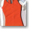 One Piece Swimsuit (Orange) (Fashion Doll)