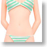 Swim wear / Border Bikini (Mint Green) (Fashion Doll)