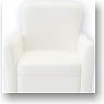 Soft Vinyl Sofa (one person) (White) (Fashion Doll)