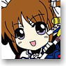 [Magical Girl Lyrical Nanoha The Movie 1st] Rubber Key Ring [Takamachi Nanoha Barrier Jacket Ver.] (Anime Toy)