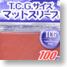 T.C.G.サイズ マットスリーブ マットレッド (カードサプライ)