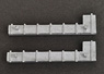 16番(HO) AU26Jタイプクーラー用配管カバー L字型ダクト・右折 (2個入) (鉄道模型)