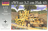 German sWS Heavy Half-track Flak 43 Antiaircraft Wheeled Artillery (Plastic model)