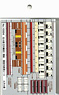 Room Wall Sheet for Series24 Hokutosei Deluxe Formation (for Add-on Set, KATO #10-832) (Model Train)