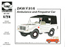 DKW F-91/6 Ambulance Car/Fire Alert Car (Plastic model)