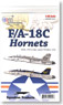 Decal for F/A-18C Hornet VMFA-122 & VFA-192 (Plastic model)