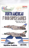 Decal for F-100D Super Sabre 308th/481st TFS (Plastic model)
