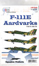 Decal for F-111E Aardvark 77th FS (Plastic model)