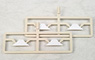 [ PP0835 ] Sign Board (for Meitetsu Series 7000, Board Type) (4 Pieces) (Model Train)