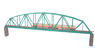 (N) Curved Chord Truss Bridge Paper Kit (1pc.) (Unassembled Kit) (Model Train)