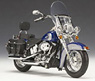 2009 ハーレーダビットソン FLSTC Heritage Softail Classic（ブルー/ホワイト） (ミニカー)