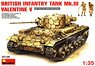 British Infantry Tank Mk.III Valentine V w/Crew (Plastic model)