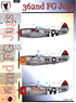 Decal for P-47D Thunderbolt Bubbletop 362nd FG Jugs Part2 (Plastic model)