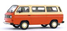 VW T3a バス L (オレンジ/アイボリー) (ミニカー)