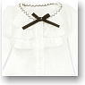 PNM Sahras a la mode Chiffon Frill Blouse (Off White) (Fashion Doll)