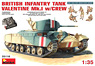 British Infantry Tank Valentine I w/Crew (Plastic model)