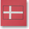 Flags of the World Clear Ruler M (Denmark) (Anime Toy)