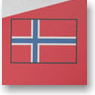 Flags of the World Clear Ruler N (Norway) (Anime Toy)