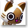 AIrou Furifuri Mascot Key Chain (Airou/Poogie) (Anime Toy)