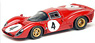 フェラーリ 330 P4 ベルリネッタ S.E.F.A.C. #0858 モンツァ 1000km 1967 2位 No.4 (ミニカー)