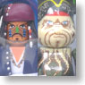 KUBRICK&BE@RBRICK Pirates of the Caribbean Dead Man`s Chest : Jack Sparrow Cannibal Eyes Ver. KUBRICK & Davy Jones BE@RBRICK (Completed)