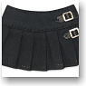 PNXS Side Belt Pleats Skirt (Black) (Fashion Doll)