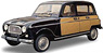 ルノー 4L パリジャン 1963 (ブラック/イエロー) (ミニカー)